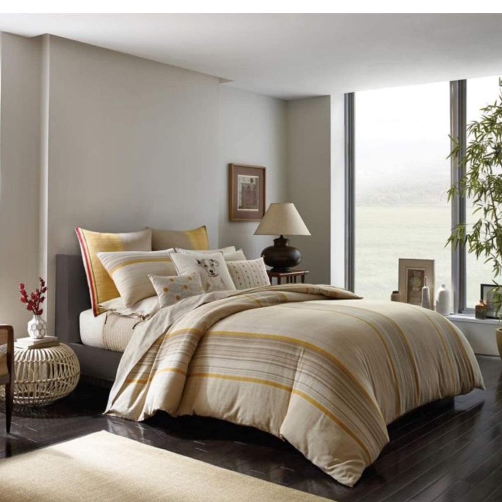 ED Ellen Degeneres Toluca Duvet Cover Light Brown